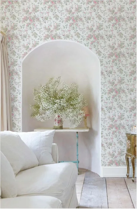 Bedroom Ornamental Texture Sage